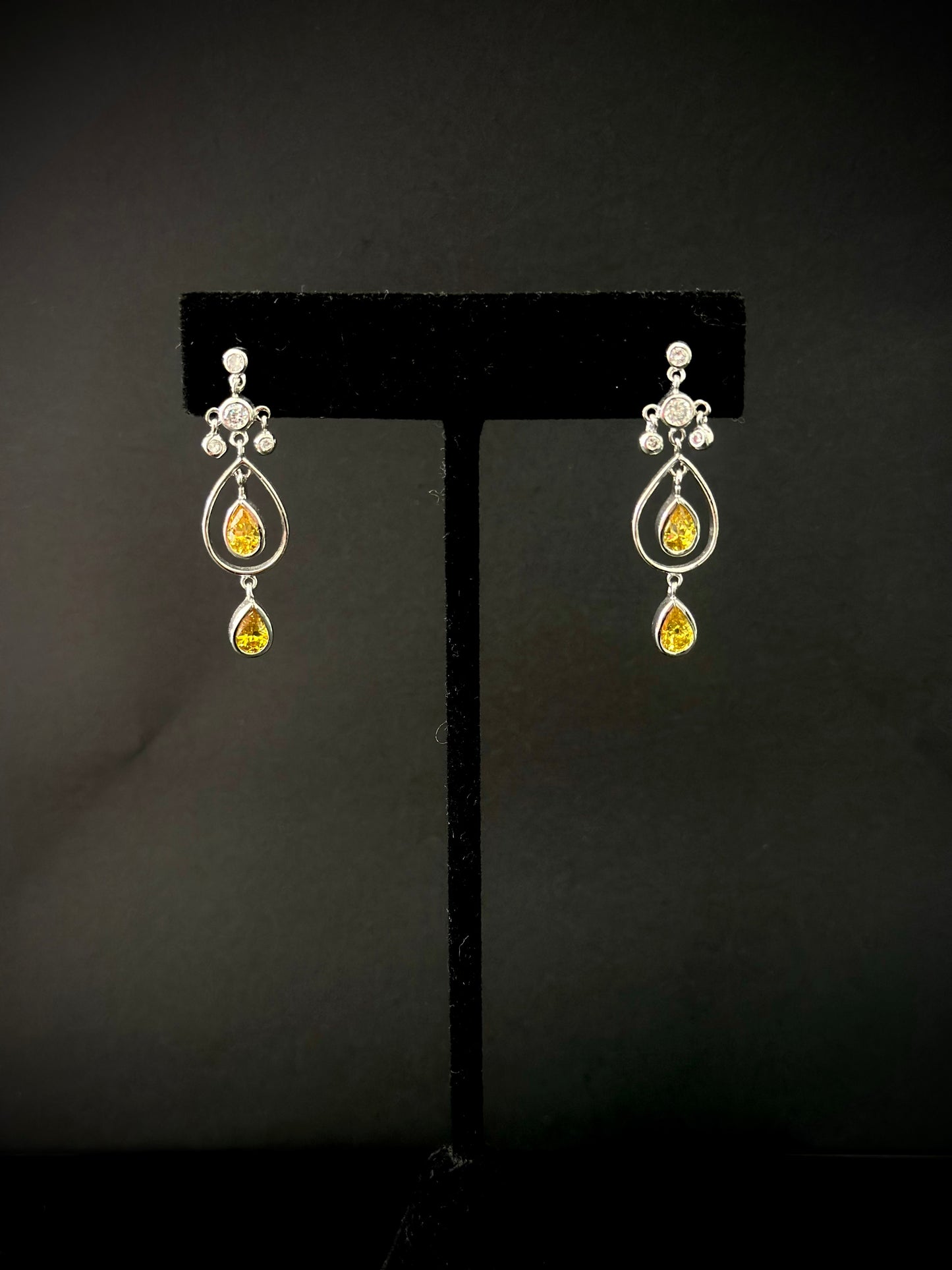 YELLOW GEMSTONE EARRINGS