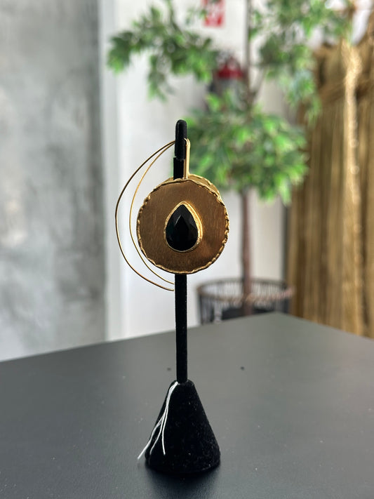 PENDIENTES GOLD BLACK