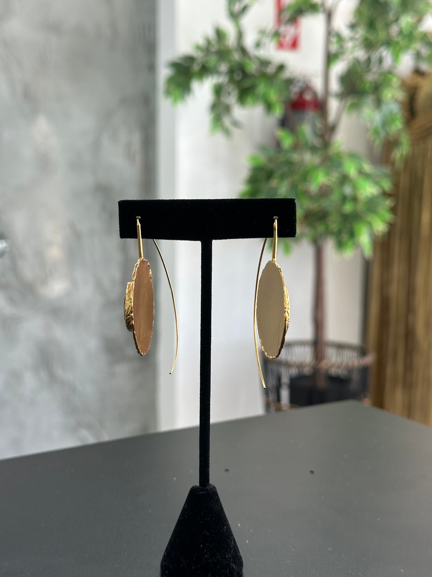 PENDIENTES GOLD BLACK