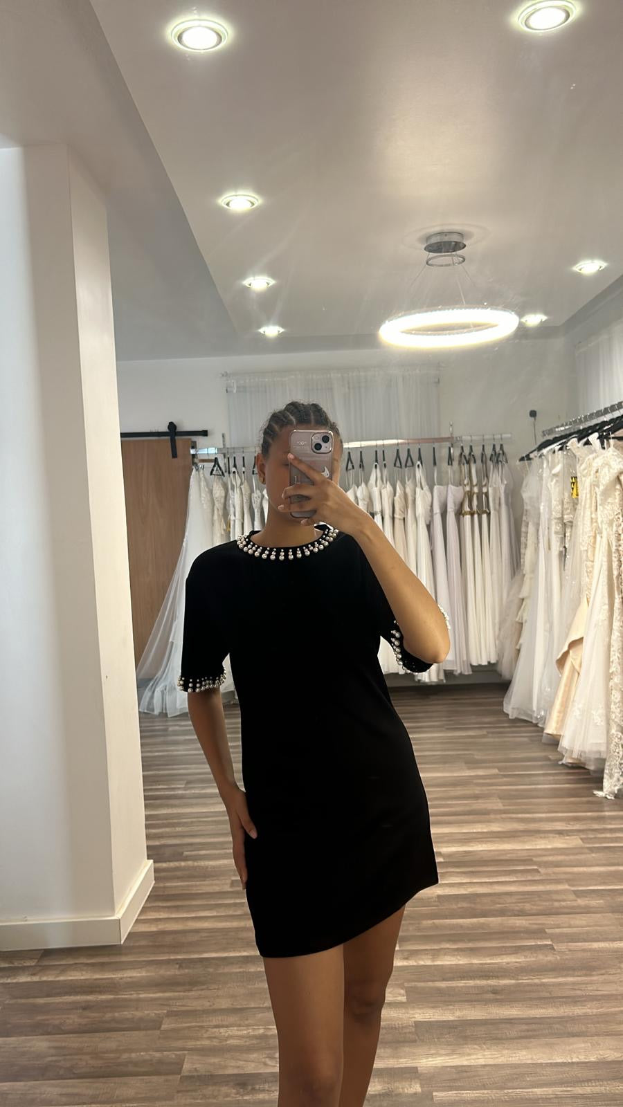 Black pearl short suit