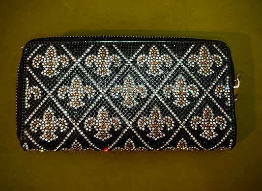 FLEUR DE LIS CLUTCH BAG