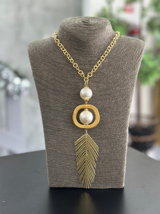 COLLAR HOJA GOLD